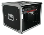 ProX 8U vertical shockmount rack case with dual top sliding slam doors and 14 inch depth