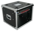 ProX 8U vertical shockmount rack case with dual top sliding slam doors and 14 inch depth