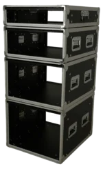 ProX XS-SLAM8U20 8U vertical shockmount rack case dimensional diagram with measurements
