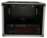 ProX XS-SLAM8U20 8U vertical shockmount rack case dual top sliding slam doors close-up detail