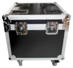 ProX XS utility flight case with heavy-duty casters shown from side angle view