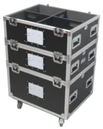 ProX XS UTL five-tier utility flight case internal divider compartment system close-up