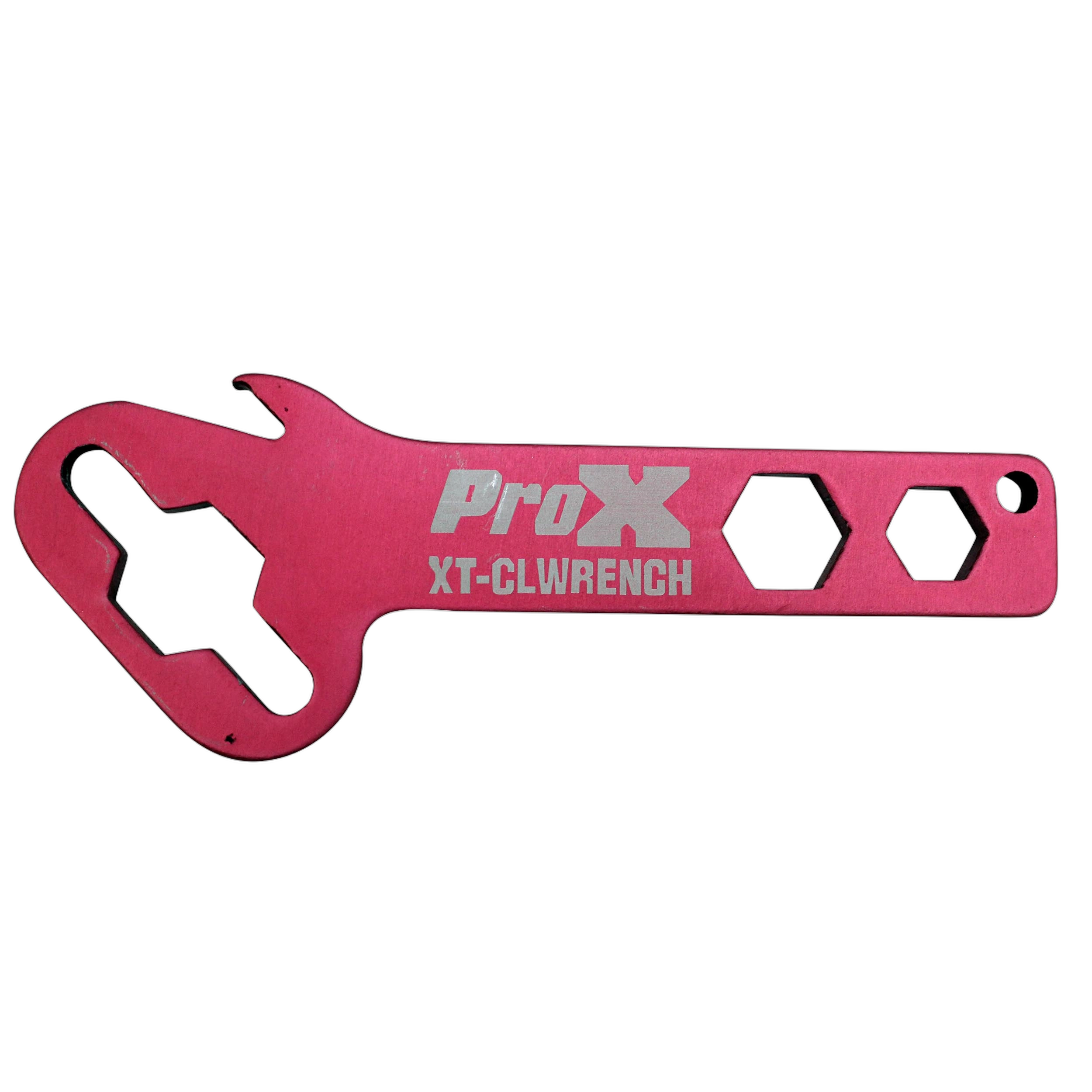 ProX XT-CLWRENCH Multi-Function Monkey Wrench Red ProX XT-CLWRENCH multi-function monkey wrench in red with adjustable jaw and ergonomic grip
