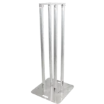 ProX XT-S4X492 totem package set of two with white scrim cover, 12-inch top plate and 24-inch base plate