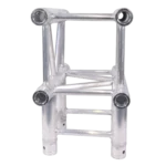 ProX F34 conical truss 3-way 90 degree corner section with dimensional specifications and measurements