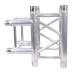 ProX F34 conical truss 3-way 90 degree corner section T-connector side profile view