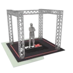 ProX heavy duty truss tradeshow booth with H-shape design center support structure