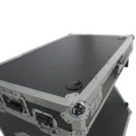 ProX Z-Table Jr compact folding DJ table with flight case handles and wheels for mobile setup