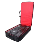 ProX ZeroG backpack carrying Pioneer DDJ controller and audio equipment in professional DJ setup