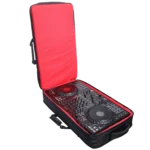 ProX ZeroG lightweight backpack for DJ equipment, showing side profile with padded straps and compartments