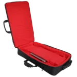 ProX ZeroG lightweight backpack for DJ equipment, side profile showing ergonomic design and carrying straps