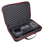 ProX ZeroG Ultra Lightweight hard shell DJ controller shoulder bag showing padded interior compartment and protective lining detail