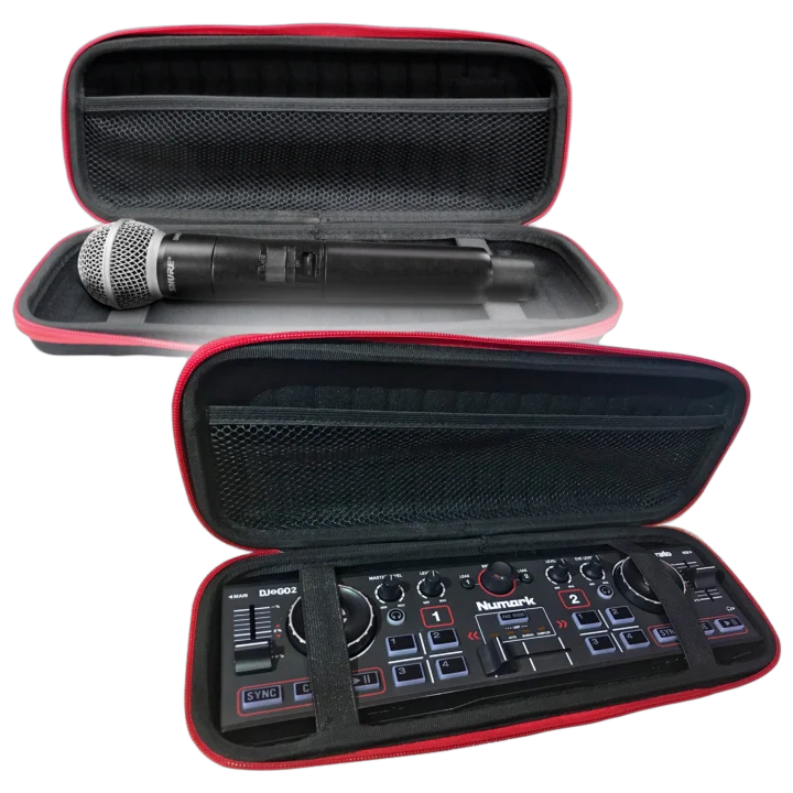 ProX ZeroG Ultra Lightweight hard shell protective case for Numark DJ2GO2 controller, front view