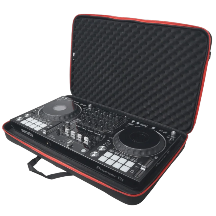 ProX ZeroG Ultra Lightweight hard shell DJ controller shoulder bag detail view showing construction