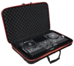 ProX ZeroG Ultra Lightweight hard shell DJ controller shoulder bag rear panel with carrying handles and ventilation