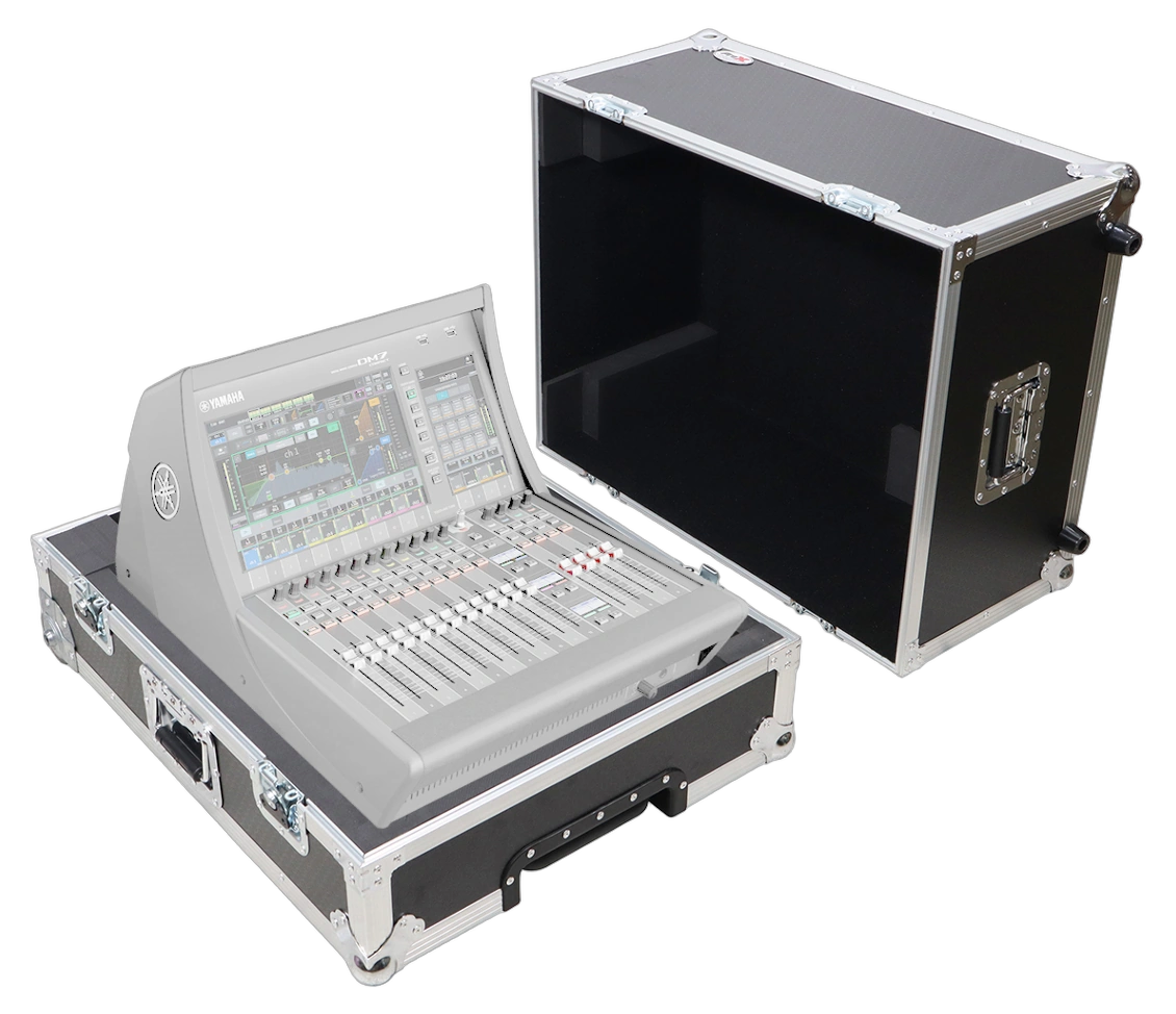 ProX ATA Flight Console Case for Yamaha DM7 Compact with Pull Handle and Wheels — main product view ProX ProX ATA Flight Console Case for Yamaha DM7 Compact with Pull Handle and Wheels professional audio main product view