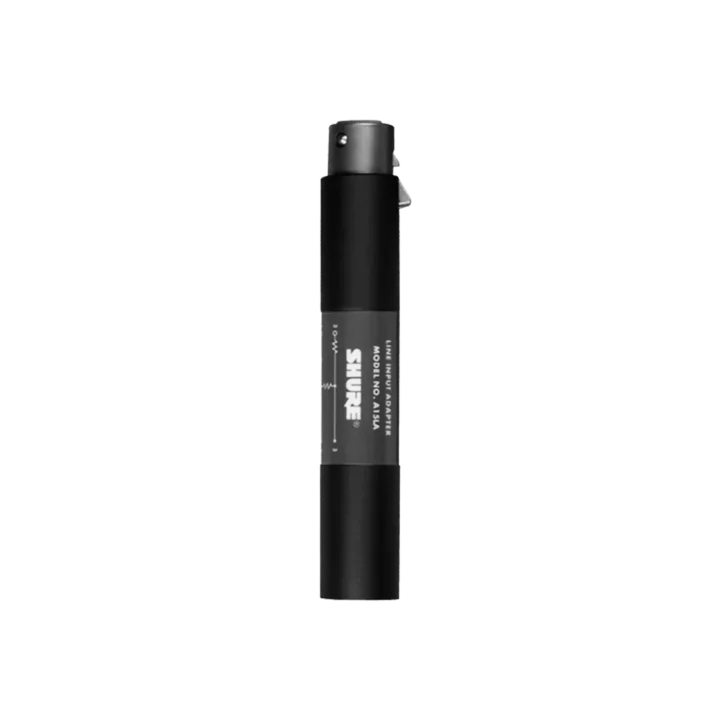 Shure A15LA audio attenuator pad with XLR connectors and attenuation controls