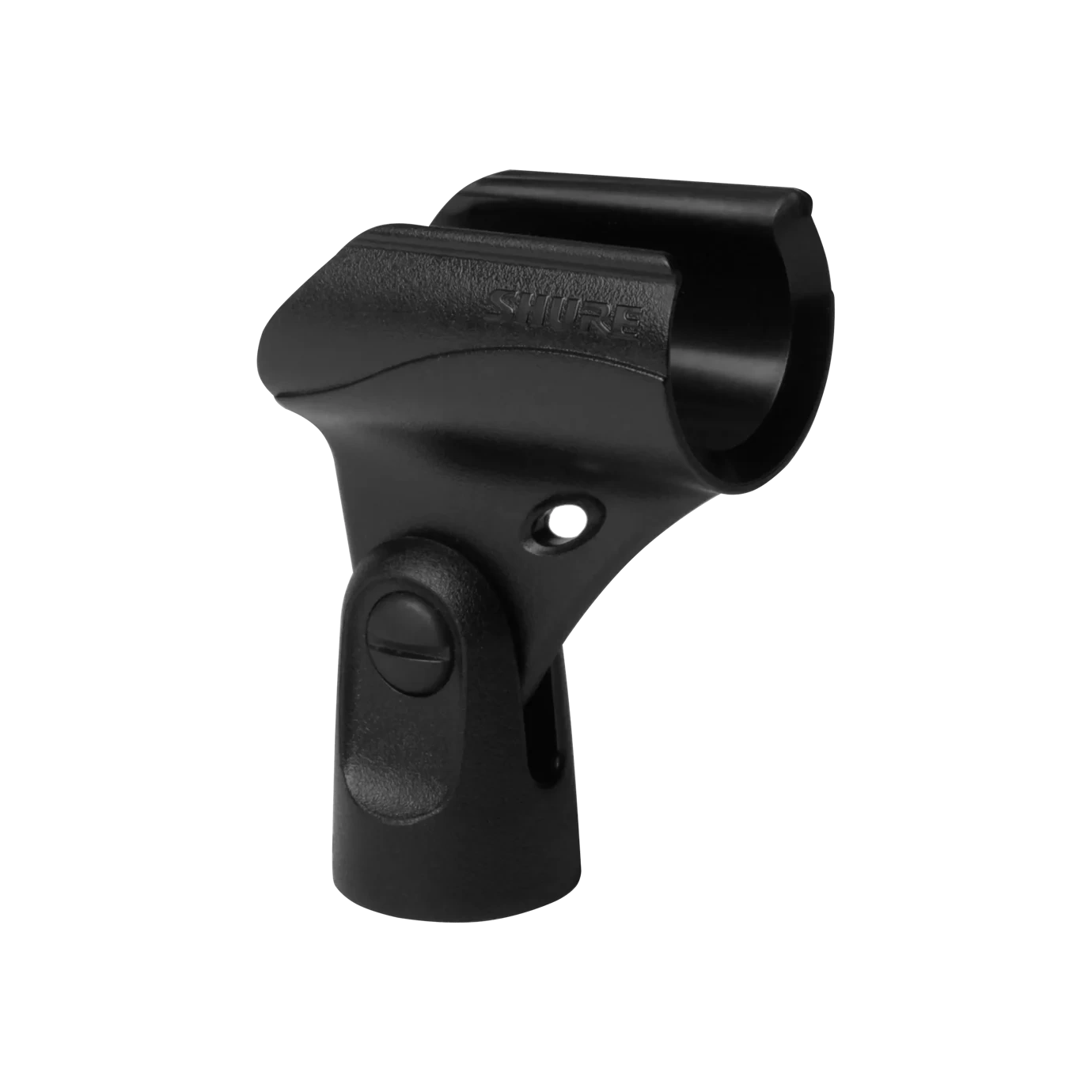 Shure A25E Microphone Clip for KSM9 Shure A25E microphone clip with stand adapter and mounting hardware for KSM9 condenser microphone
