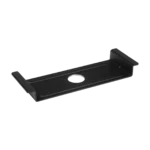 Shure A310-FM black flush mount microphone stand adapter showing mounting bracket detail