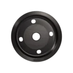 Shure A310-FM black flush mount microphone adapter front view
