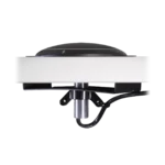 Shure A310-FM black flush mount microphone showing mounting bracket and connector detail