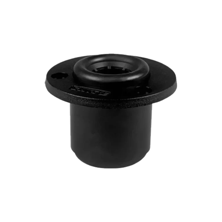 Shure A400SM shock mount with elastomer suspension system, front view showing mounting bracket