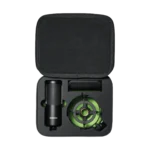 Shure A4CC premium zippered carrying case shown from side angle with handle detail