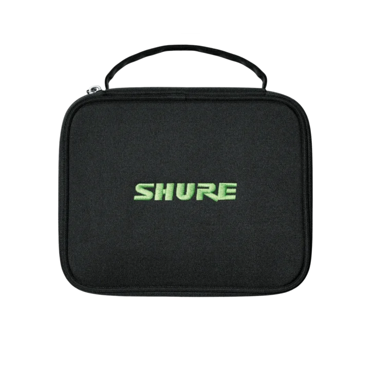 Shure A4CC SM4 premium zippered carrying case with black exterior and protective padding