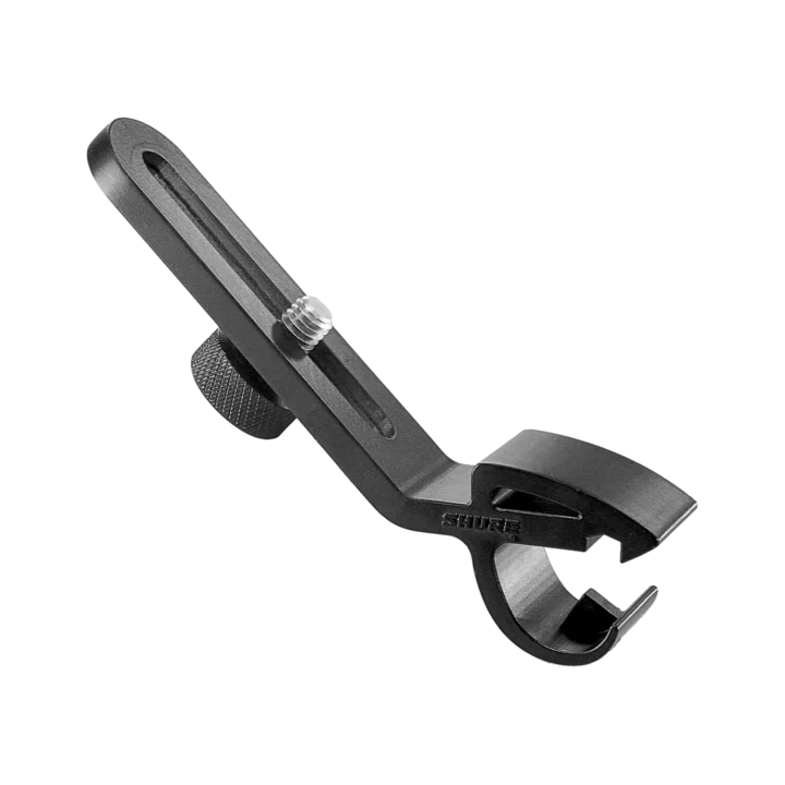 Shure A50D drum microphone mount with adjustable clamp and stand adapter