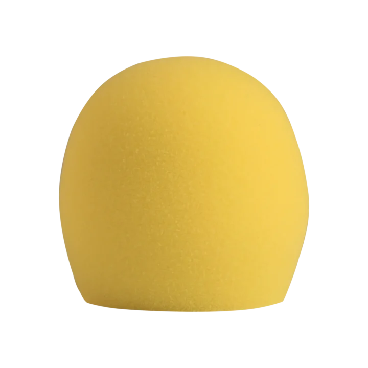Shure A58WS gold windscreen foam cover for microphone noise reduction