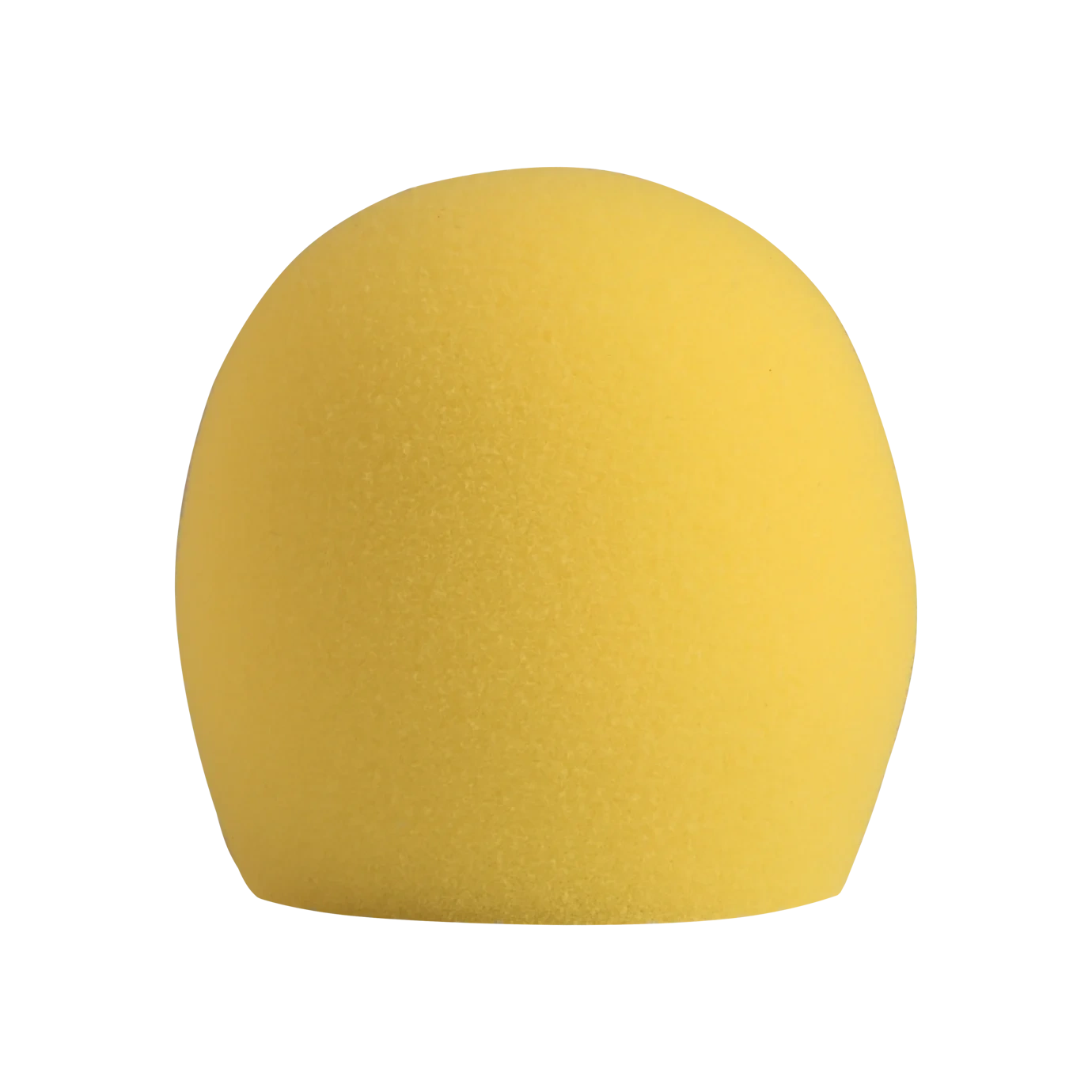Shure A58WS Gold Microphone Windscreen Front View Shure A58WS gold windscreen foam cover for microphone noise reduction