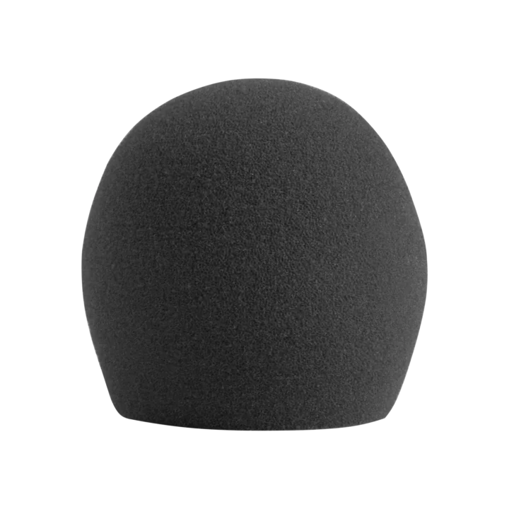 Shure A58WS grey microphone windscreen foam cover front view product shot