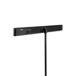 Shure A710-MSA microphone stand adapter showing threaded mounting connection and grip mechanism