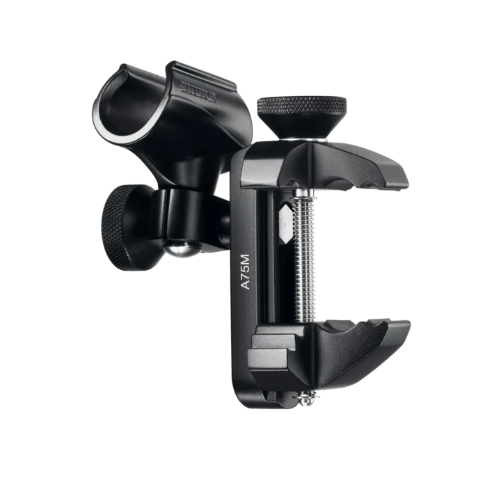 Shure A75M universal microphone mount with adjustable clamp and stand adapter