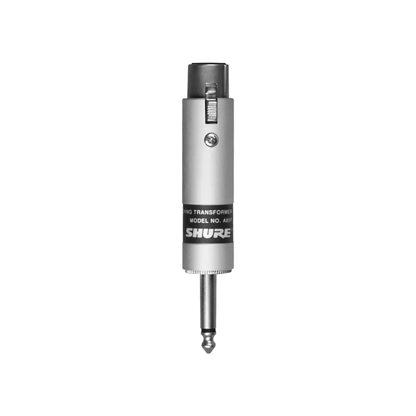 Shure A85F Line Matching Transformer Audio Interface Shure A85F line matching transformer with XLR connectors and impedance adjustment controls