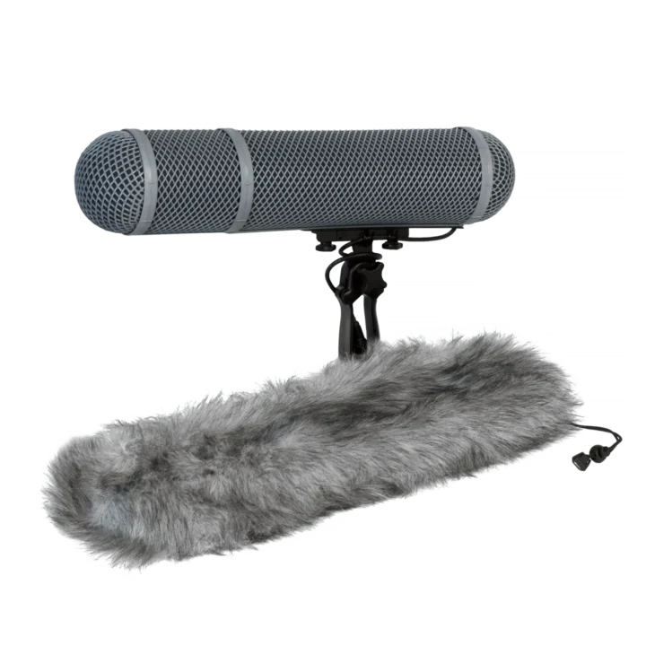 Shure A89MW-KIT windshield kit components including foam windscreen and protective case