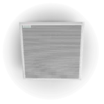 Shure A900-CM ceiling mount installed on drop ceiling tile showing professional mounting application