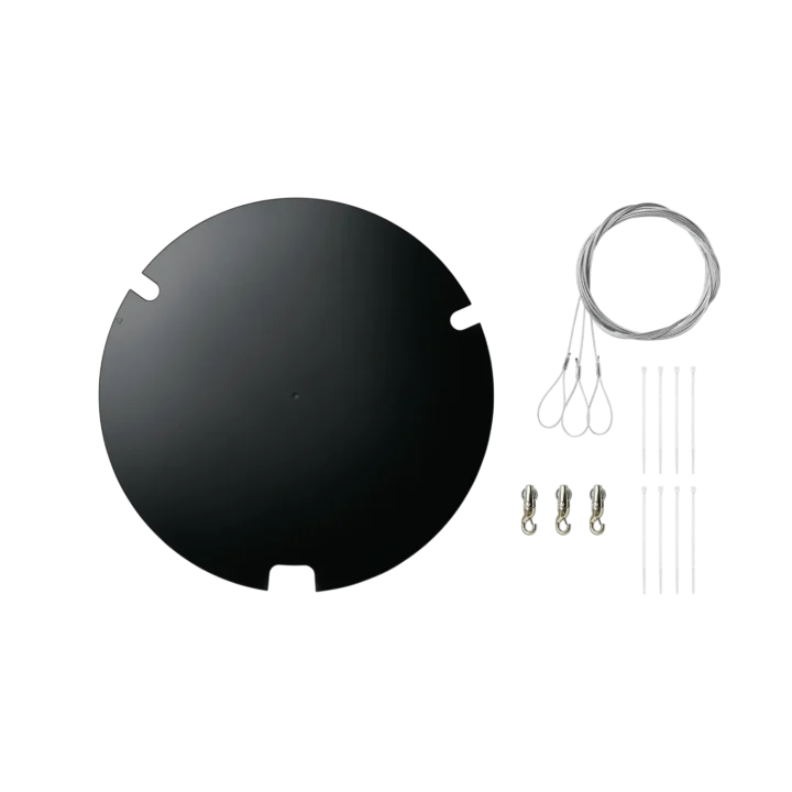 Shure A900-GM Gripple Suspension Mount Kit with black cover for ceiling microphone installation