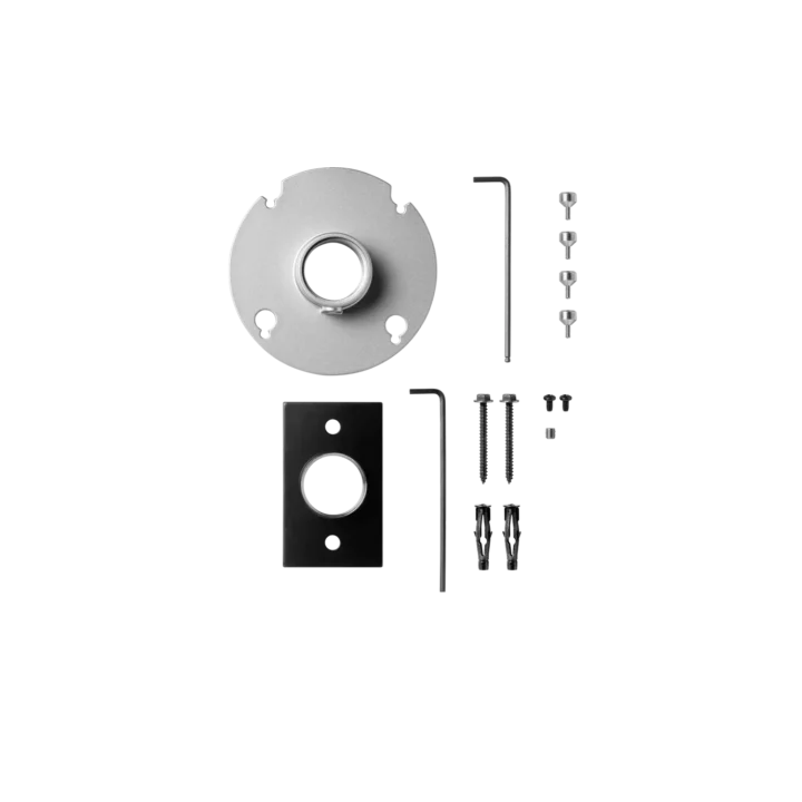 Shure A900-PM pole mount kit with threaded NPT connector for microphone array installation