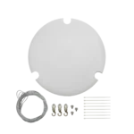 Shure A901-R-GM Gripple suspension mount kit with white rear cover and wire rope attachment hardware