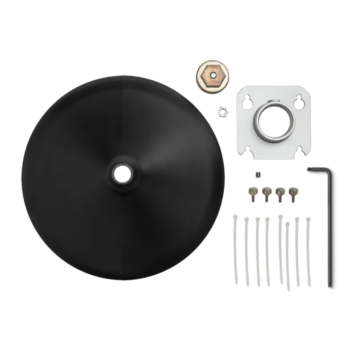 Shure A901-R-PM pole mount kit with black cover for MXA901-R microphone array installation