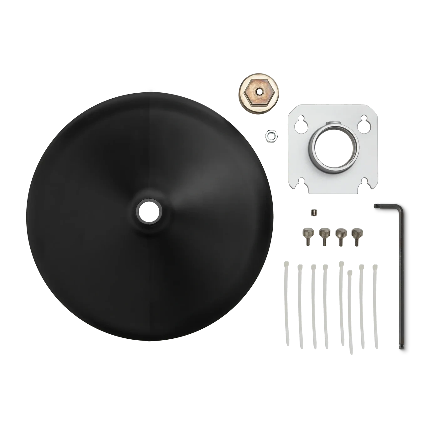 Shure A901-R-PM Pole Mount Kit Black Shure A901-R-PM pole mount kit with black cover for MXA901-R microphone array installation
