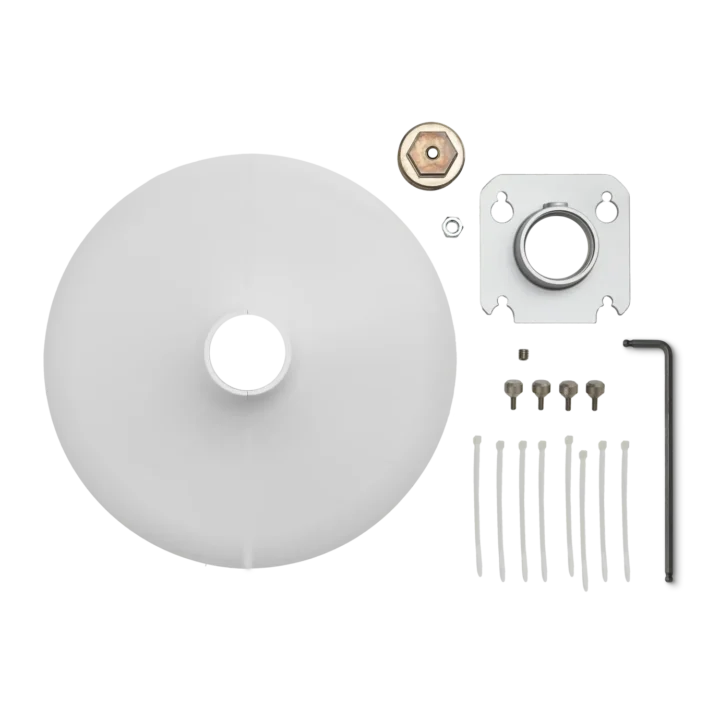 Shure A901-R-PM pole mount kit with white cover for MXA901-R microphone array installation