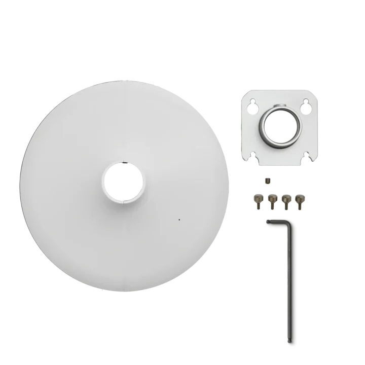 Shure A901-R-PM pole mount kit with white cover for MXA901-R microphone array installation