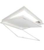Shure A910-HCM hard ceiling mount bracket showing mounting hardware and adjustment mechanism