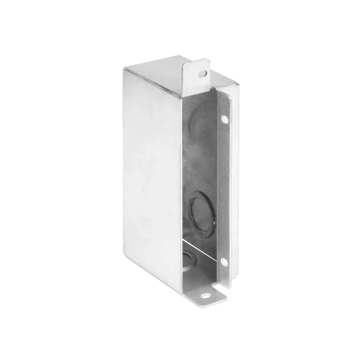 Shure A910-JB junction box adapter with XLR connectors and mounting hardware