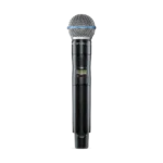 Shure AD2/B58A handheld wireless microphone transmitter with integrated B58A capsule, X55 frequency band