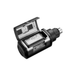 Shure AD3 Axient Digital plug-on wireless transmitter K54 showing compact design and control interface