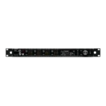 Shure AD4Q four-channel digital wireless receiver with LCD display and control buttons, front view