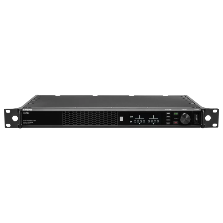 Shure AD8C Axient Digital PSM 8-port antenna combiner with front panel connectors and controls